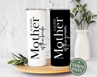Mother of the Bride tumbler Personalized, Mother of the Groom tumbler, Mother of the Bride cup, Mother of the groom cup wedding gift for mom