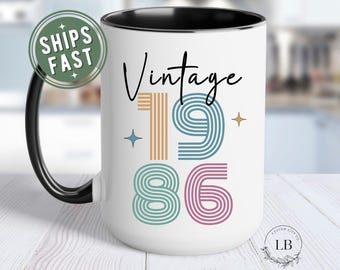 Custom 40th birthday mug, Gift for 40 year old coffee mug, 40th B-day coffee cup personalized