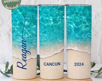 Custom family trip cruise vacation beach tumbler, custom name cup, Beach tumbler, Personalized vacation cup, Bachelorette custom gifts