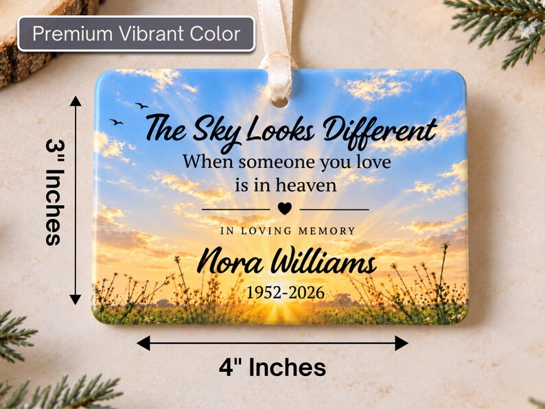 Personalized Memorial Ornament, in Loving Memory Christmas Ornament ...