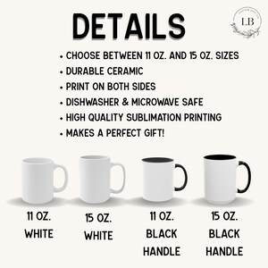 Puede incluir: Se muestran cuatro tazas de cer&aacute;mica blanca, dos con asas e interiores negros. Las tazas est&aacute;n disponibles en tama&ntilde;os de 325 ml y 444 ml. La imagen incluye texto que detalla caracter&iacute;sticas como cer&aacute;mica duradera.