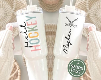 Field Hockey Tumbler Personalized Field Hockey 40oz Tumbler Field hockey travel cup Field Hockey Gift Girls Field Hockey travel mug gift