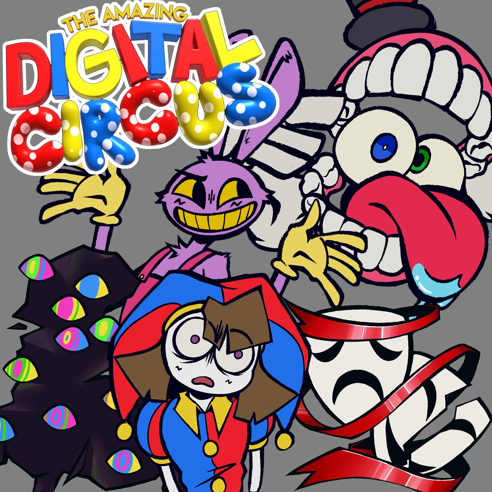 Amazing Digital Circus Stickers | Pomni, Jax, Caine | Matte Vinyl