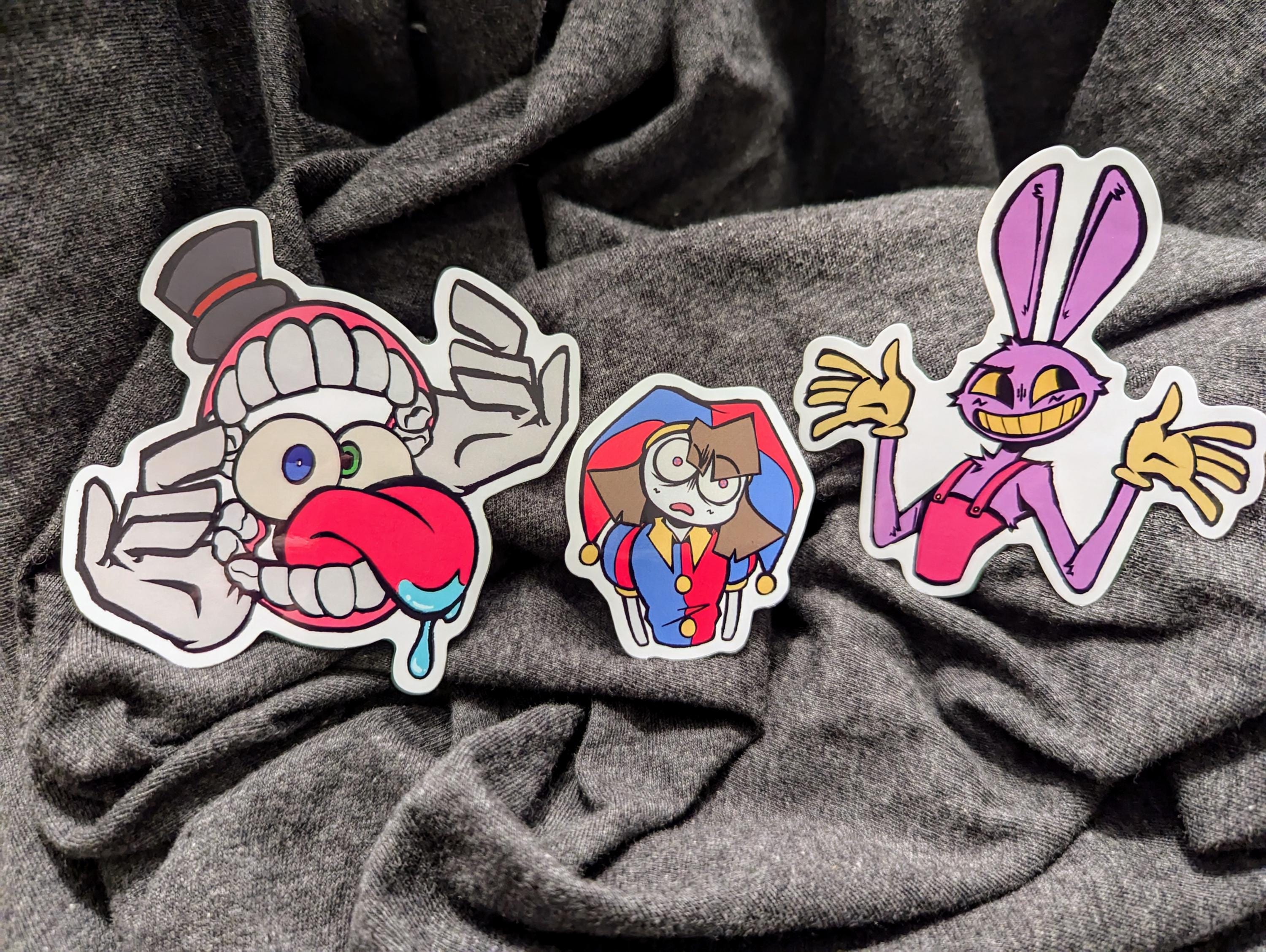 Amazing Digital Circus Stickers | Pomni, Jax, Caine | Matte Vinyl
