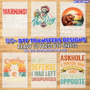 &quot;Lustiges DTF Transferfolie für T-Shirts - Sarkastischer Spruch &quot;&quot;Today Is Not Your Day&quot;&quot; - hochwertige Transferfolie für DIY Tees.&quot;