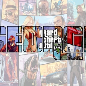 GTA Grand Theft Auto Personalised Print