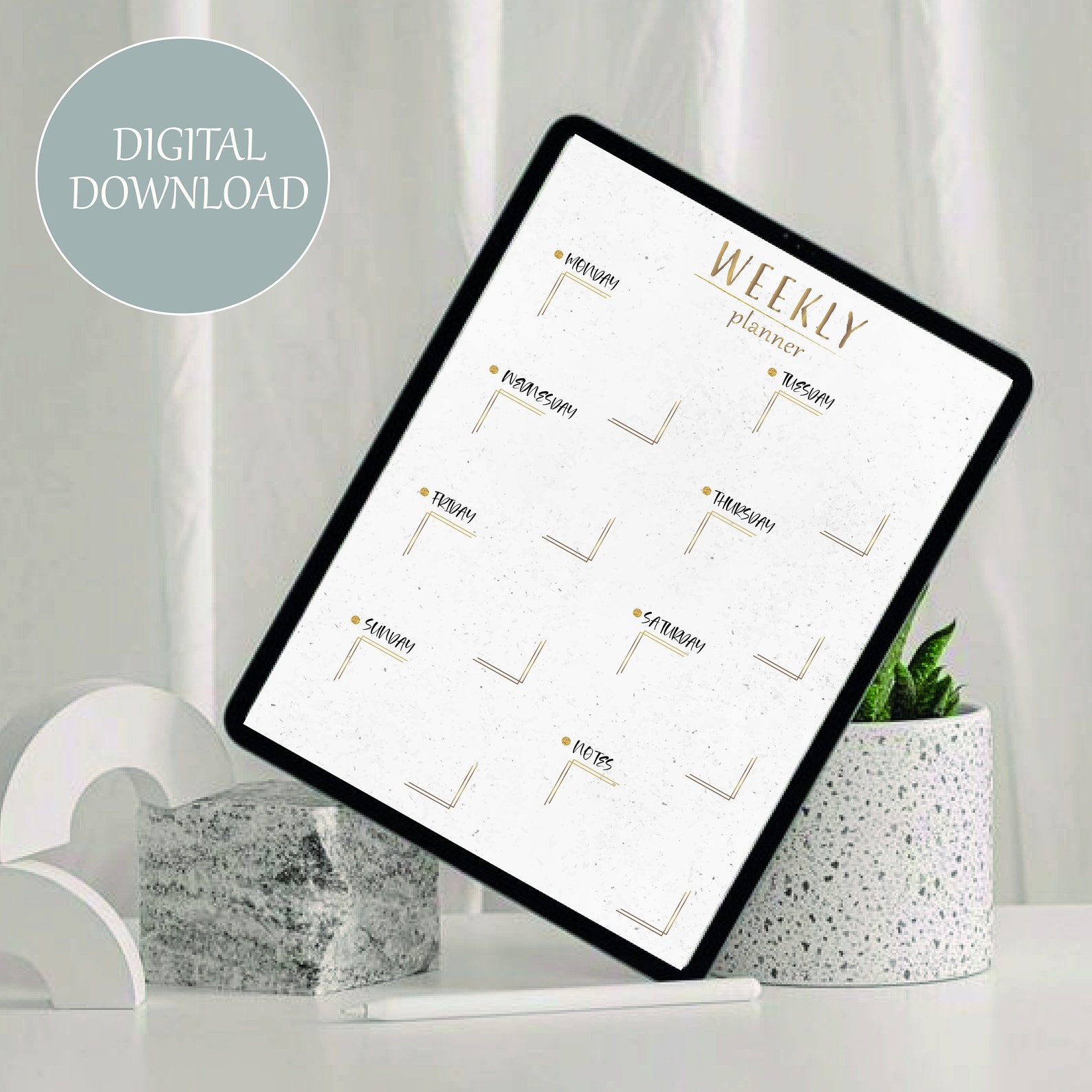 Daily Journal Printable Digital Download Daily Planner - Etsy