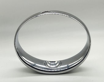 Vintage Nambe Silver Circle Bud Jarrón -- Estilo modernista, #MT0038
