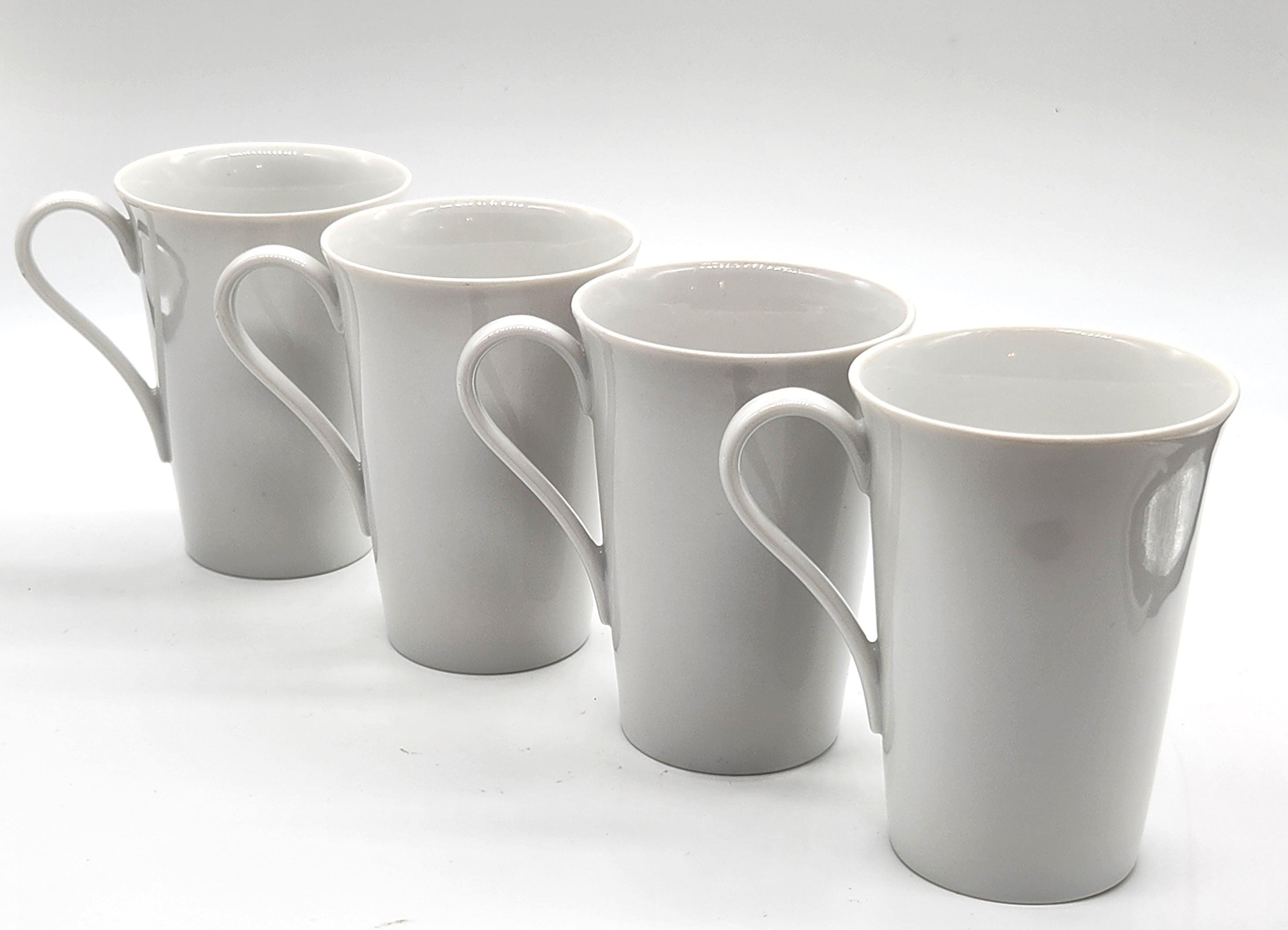 Four SEYEI Fine China MUGS With Nine-dot Design From JAPAN