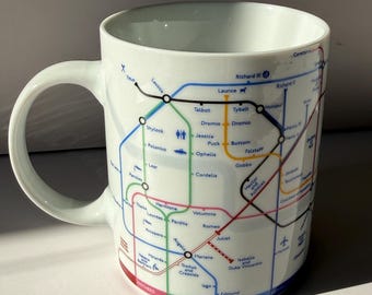 Royal Shakespeare Company Tasse - London U-Bahn Karte, Poesie Geschenk