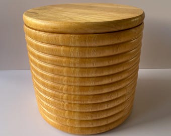 MCM Wood Ice Bucket  Barware Made in Thailand