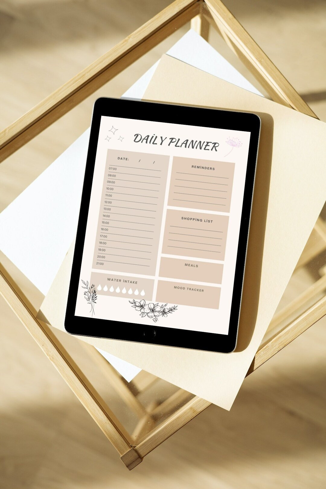 Digital Daily Planner Portrait Digital Planner iPad 365 Day - Etsy