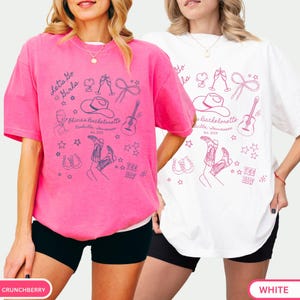 Nashville Bachelorette Party,Cowgirl Bridal Party Shirts, Hand drawn  Custom Last Rodeo  Shirts,Comfort color cowgirl Nashville Bridal Party