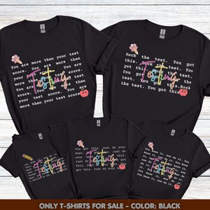 You are more than a test score shirt, Teacher Team shirt, Rock The test shirt, Grade level teacher testing shirts,  Teacher group testing