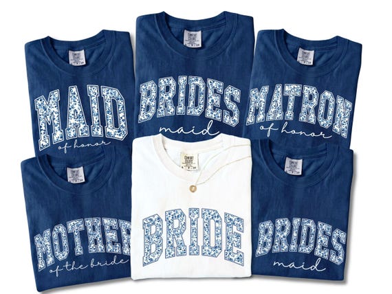Comfort Colors Bridesmaid Shirts, Bridal Party Tee, Bride And Bridesmaid Matching Shirts, Bachelorette Party Shirt, Maid Of Honor Shirt Gift