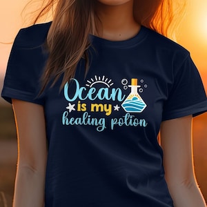 Ocean is my healing potion, Beach shirt, Beach sweatshirt, Beach hoodie, Summer Hoodie, surf wear, funny beach shirt, funny beach sweatshirt