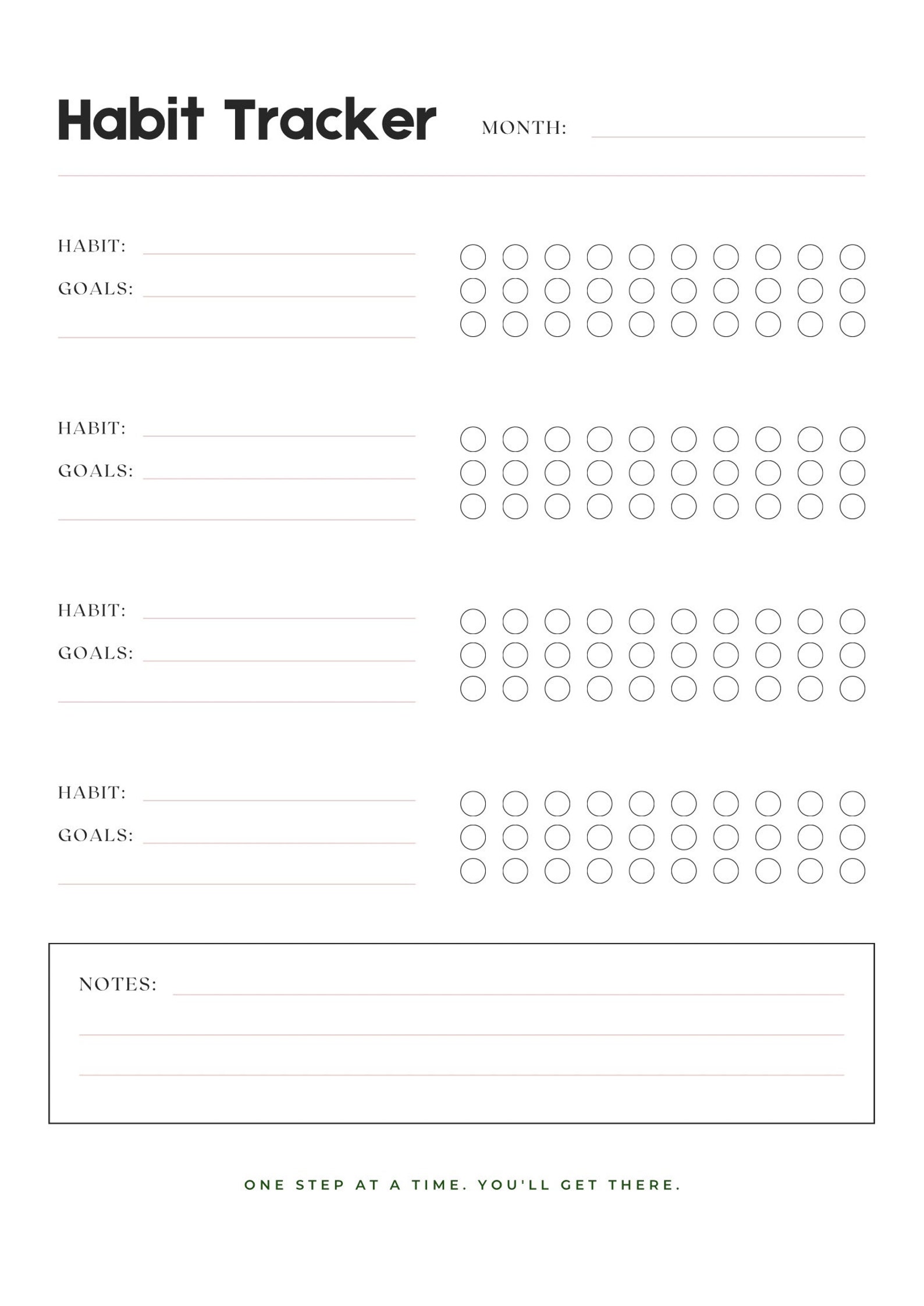 Printable Minimalistic ADHD Planner Pink - Etsy