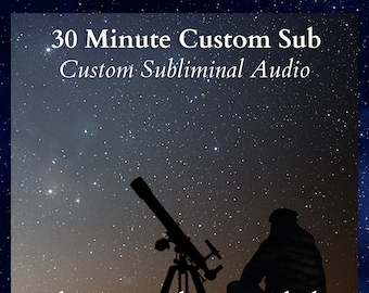 Custom Subliminal Audio, Personalized Track, Law of Attraction, Custom Affirmations, Custom Spell, Manifestation, Meditation Audio