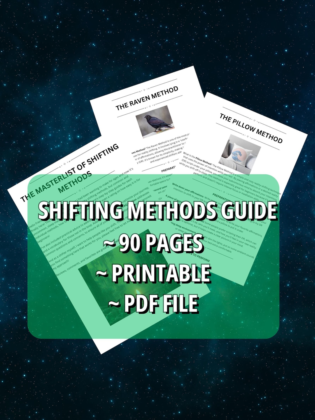 MASTERLIST of SHIFTING METHODS, Reality Shifting Guide, Shifting Ebook ...