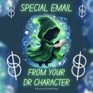 Correo electrónico de un personaje de DR, carta de consuelo, cambio de realidad, mensaje canalizado de CC, manifestación, carta de amor de CC, lectura canalizada