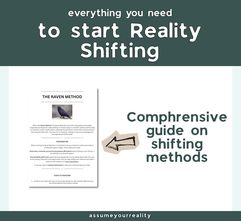 Ultimate Reality Shifting Kit, How to Shift Realities, Manifestation ...