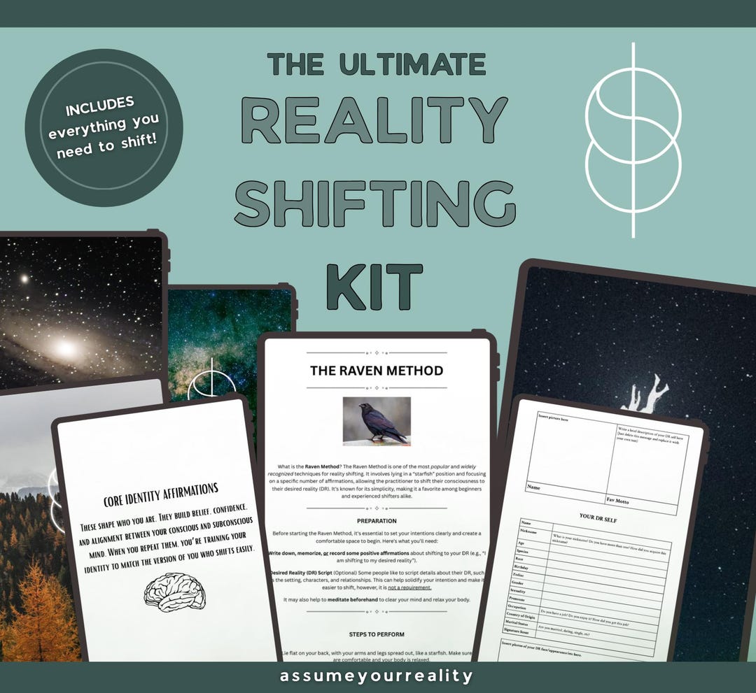 Ultimate Reality Shifting Kit, How to Shift Realities, Manifestation ...