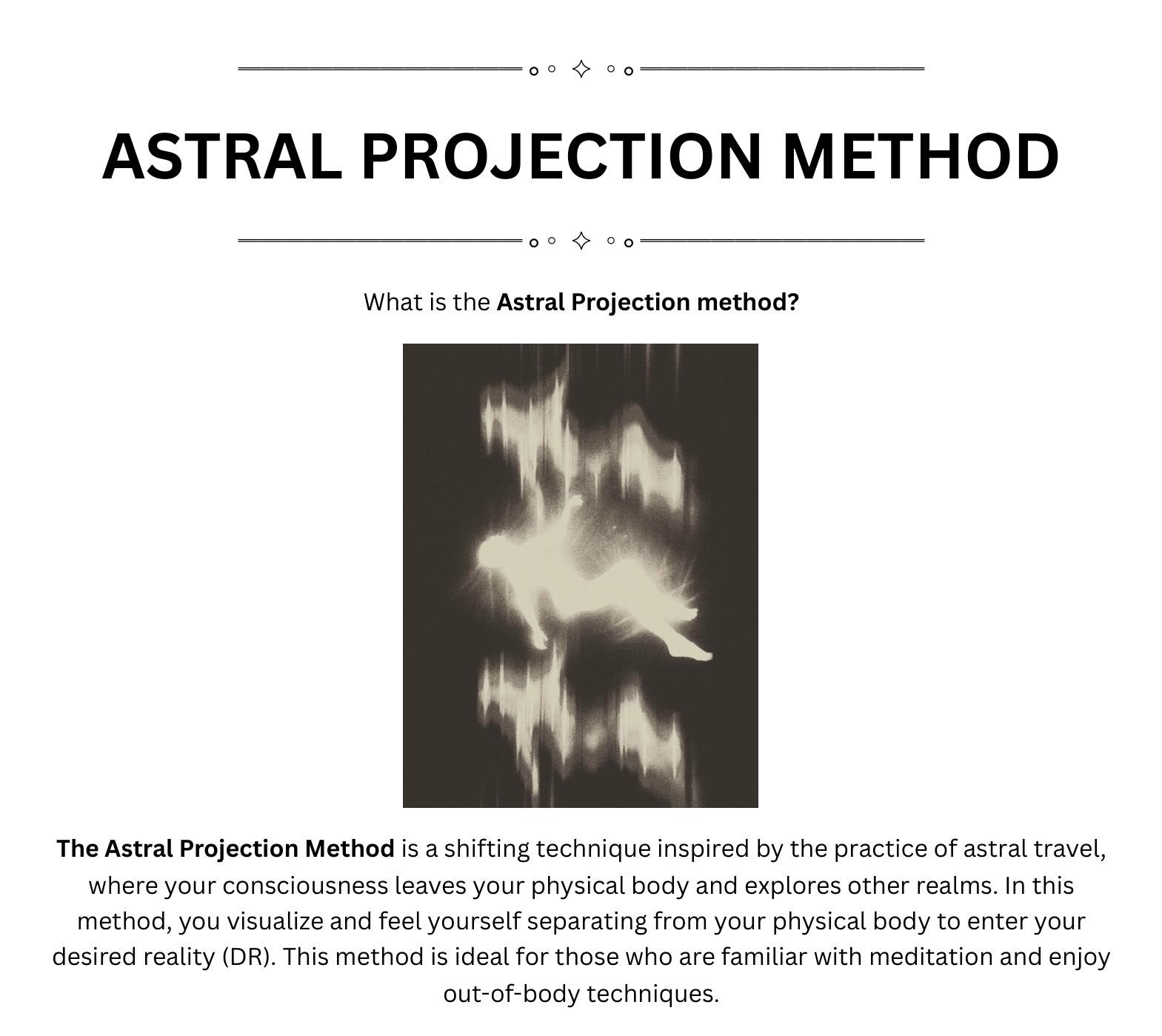 MASTERLIST of SHIFTING METHODS, Reality Shifting Guide, Shifting Ebook ...