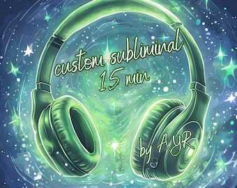 SUBLIMINAL PERSONNALISÉ - 15 minutes audio, piste personnalisée de la loi de l'attraction, affirmations personnalisées, méditation de la manifestation, Neville Goddard