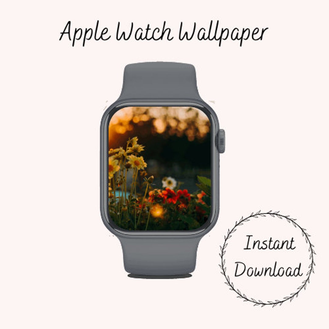 Wild Flower Apple Watch Wallpaper Etsy