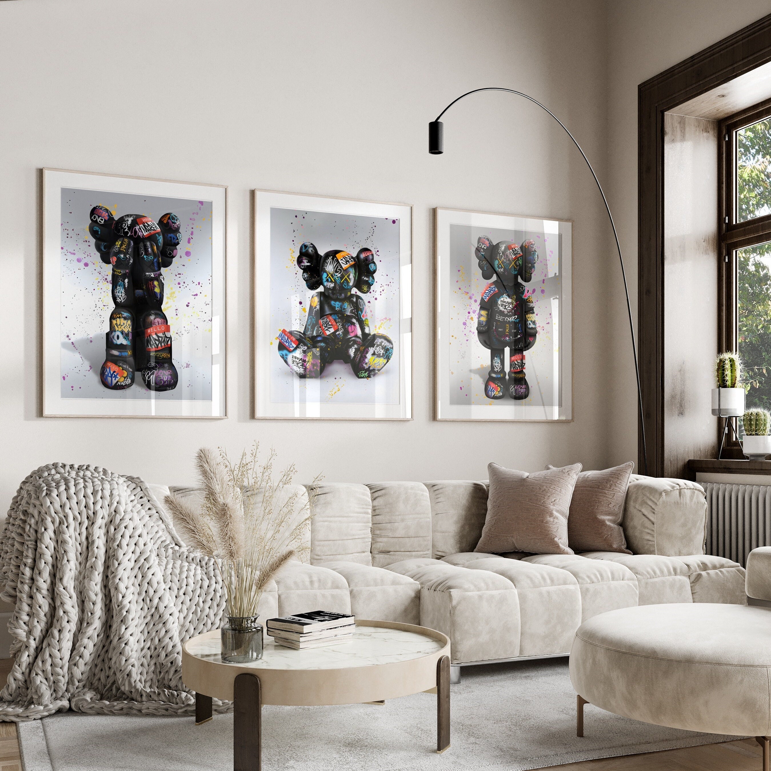 Walls Decor Prints - Creative Unique Canvas Art - KAWS Louis Vuitton