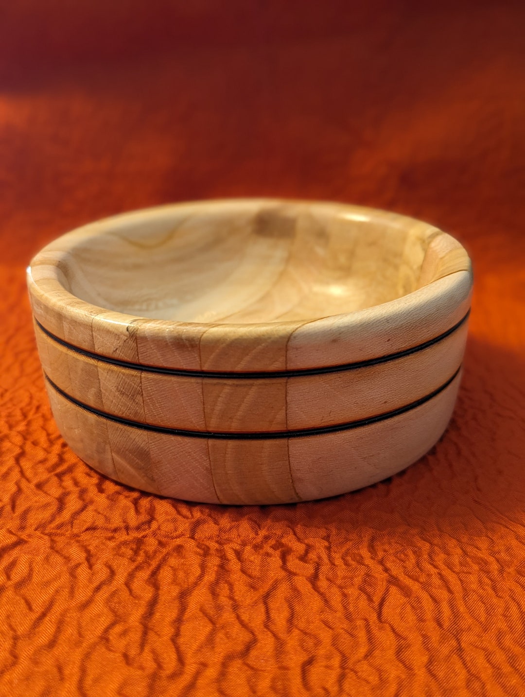 Carved Wooden Decorative Bowl Etsy