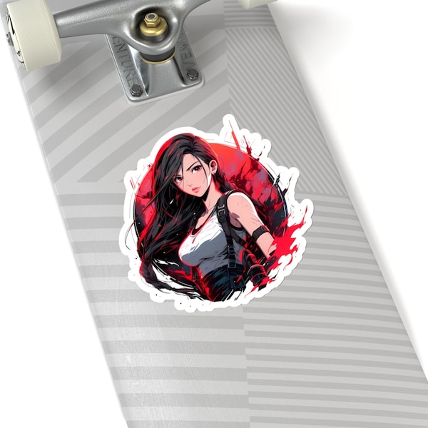 Stickers vinyle Tifa Lockhart, Final Fantasy 7, Kiss-Cut