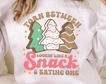 Christmas Tree Cake Sweatshirt, Holiday Cake Sweatshirt, Tis The Season Sweatshirt, Tree Cake Holiday Shirt, Funny Christmas Sweater
