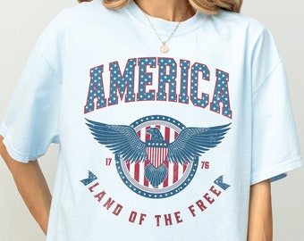 USA shirt, Red White and Blue, America shirt, Comfort Colors® Women's 4th of July, Fourth of July Shirt T-Shirt, 1776 shirt, Patriotic shirt