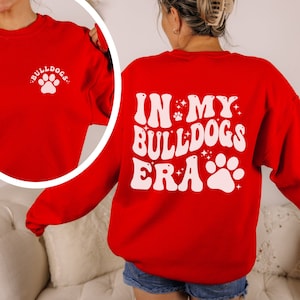 School Mascot Bulldog sweatshirt, In My Bulldog Era Sweatshirt, Bulldog Crewneck, School Spirit Crewneck, Sports Game Mom, Bulldog Spirit