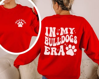 School Mascot Bulldog sweatshirt, In My Bulldog Era Sweatshirt, Bulldog Crewneck, School Spirit Crewneck, Sports Game Mom, Bulldog Spirit