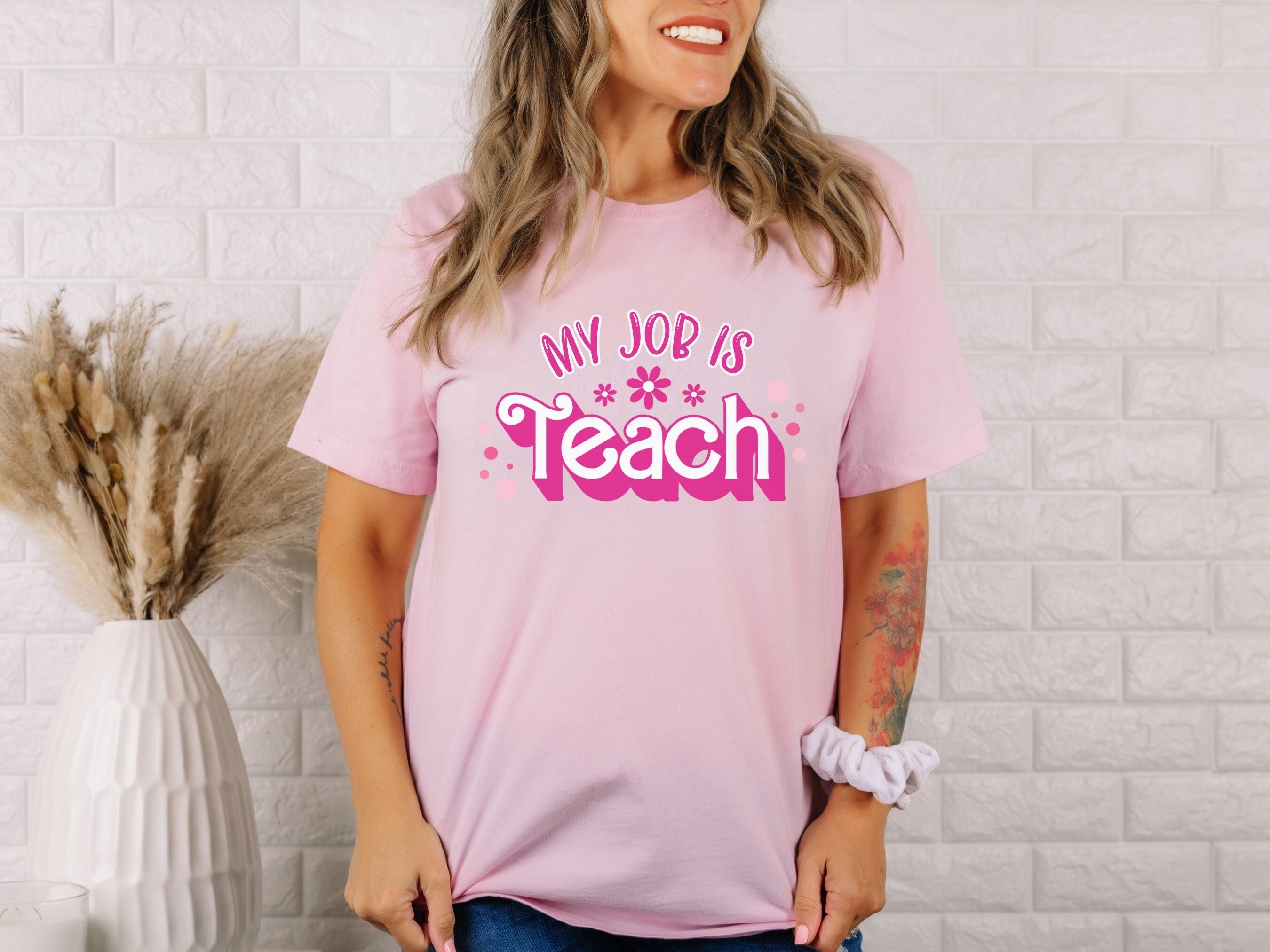 My Job is Teach Shirt, Hot Pink Teacher Shirt, Elementary Teacher Shirt ...