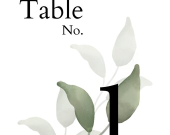 Minimalist Wedding Table Numbers, Modern Table Numbers, Table Numbers, Reception Table Numbers, 5x7