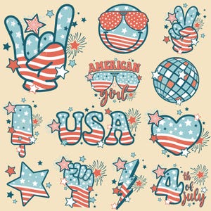 4th of July PNG Bundle, 4th of July Png, Fourth Of July Png, USA Png, America Png, Independence Day, American Flag Png, Png Bundle