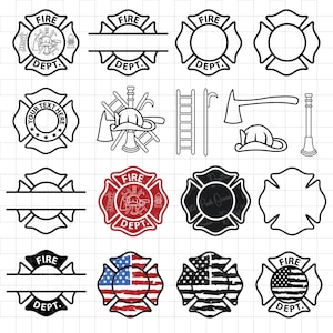 Fire Dept SVG PNG DXF, Pompier svg, Croix de Malte svg, pompier Dxf, pompiers svg, pompier svg, Cricut & Silhouette fichier, svg