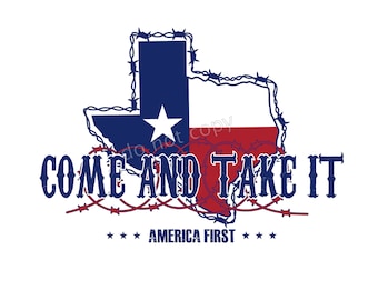 Texas Come and Take It, Stacheldraht Design (PNG)