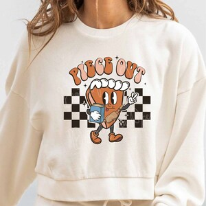 Groovy Piece Out Thankful Pumpkin Pie Png, Retro Thanksgiving png, Fall Pumpkin Pie Thanksgiving png, Trendy Thanksgiving Png design