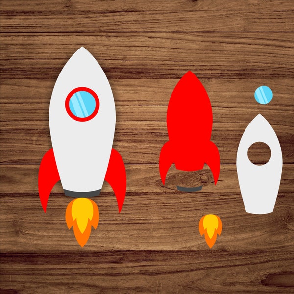 Space Rocket SVG, Rocket Clipart, Rocketship Svg, Rocket Svg, Rocket Clipart, Rocketship PNG, Rocket, Instant Download