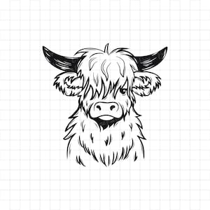 Baby Highland Cow SVG PNG, Cute Highland Cow Sitting Svg, Highland cattle png, Highland longhaired Cow Svg, Cow Svg, Highland Cow Clipart