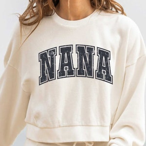 Retro Nana varsity png Sublimation Digital Design Download