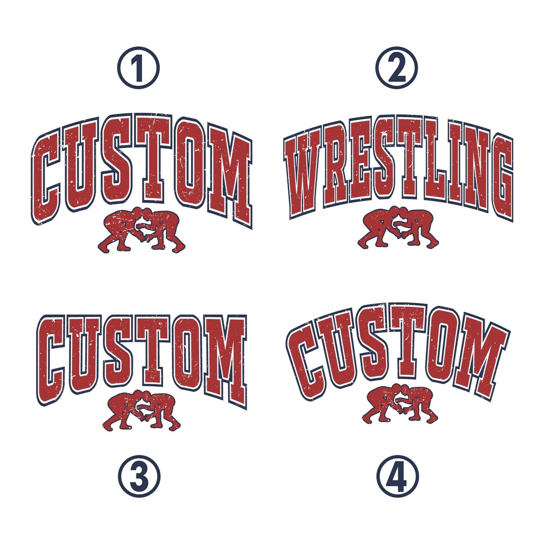 CUSTOM Wrestling Design, Custom Wrestling Team PNG, Vintage Spirit Wear