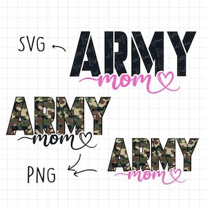 Mamá del ejército Svg Png, impresión de camuflaje Mamá del ejército Svg, Svg del ejército, Esposa del ejército Svg, Svg militar, Svg veterano, Svg de la Marina, impresión de camuflaje, Momlife Svg