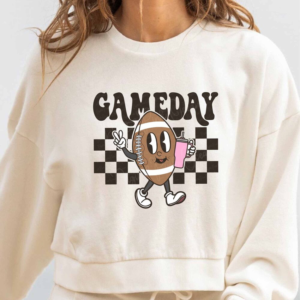 Retro Football Sublimation, Game Day Png, American Football Png, Football Png, Football Mom Png, Trendy Game Day Png, Game Day Mascot Png Fashion24Hs
