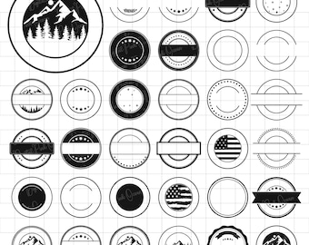 Cirkelframe SVG PNG, cirkel monogram SVG bundel, krans SVG, cirkel frames SVG, cirkel SVG, cirkel grens SVG, Cricut, commercieel gebruik SVG