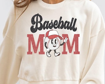 Vintage Baseball Mom PNG, Retro Mascots, Sublimation Design (2 PNG)